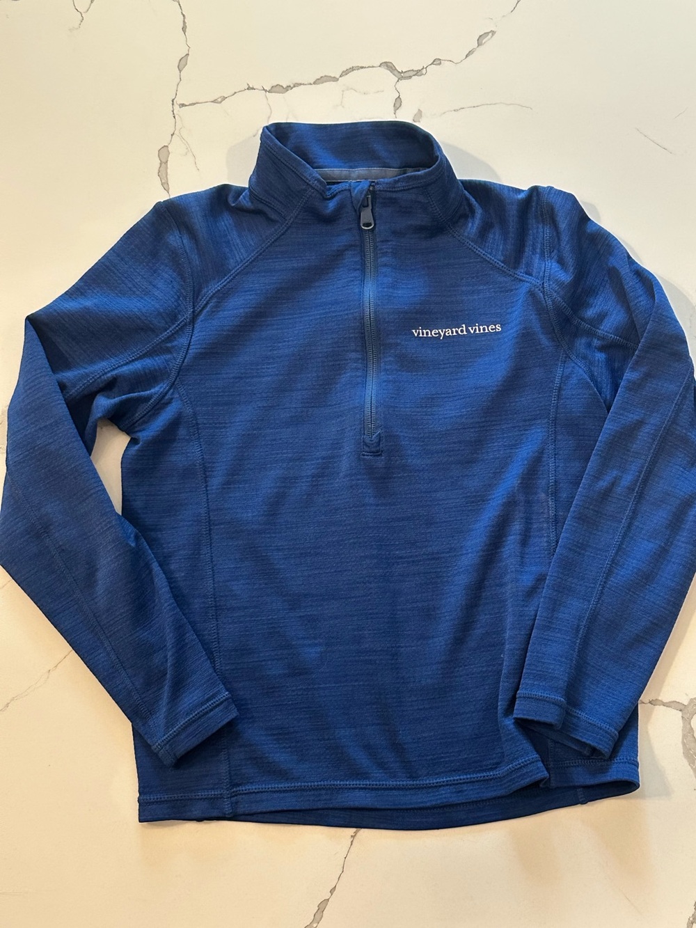 Vineyard Vines Blue Performance 1/4 Zip Pullover Youth Size Small Athletic